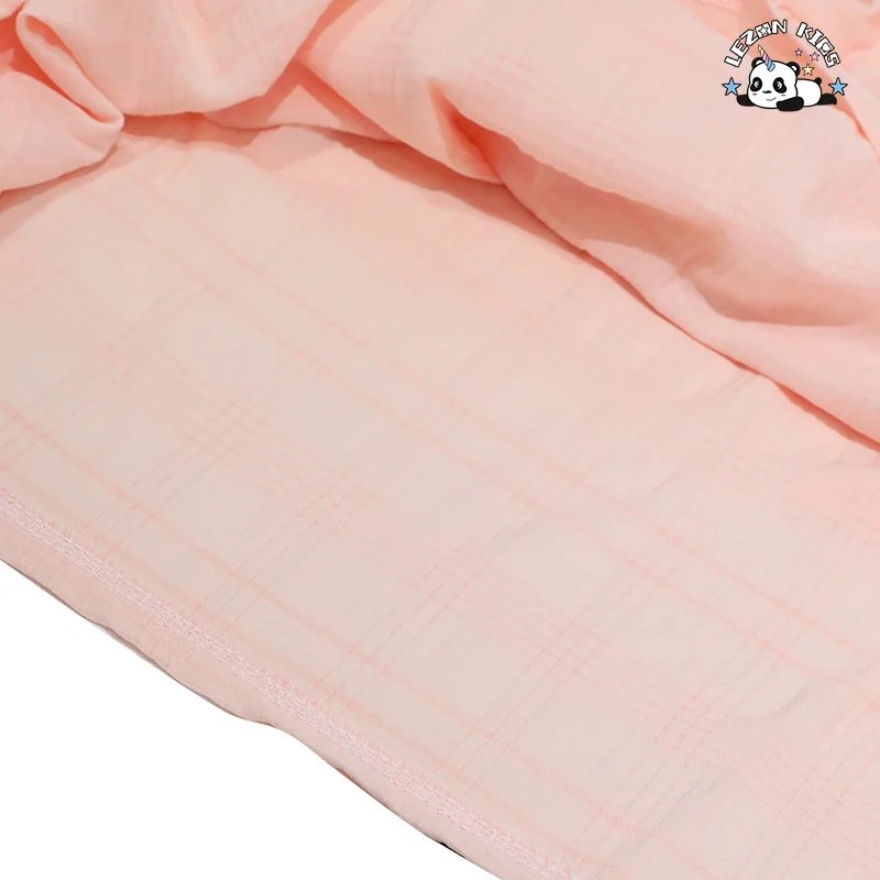 LEZONKIDS - Vestido Cami de Verão Personalizável com Decote em V, Botões na Frente, Alças Espaguete e Bainha com Folhos para Meninas